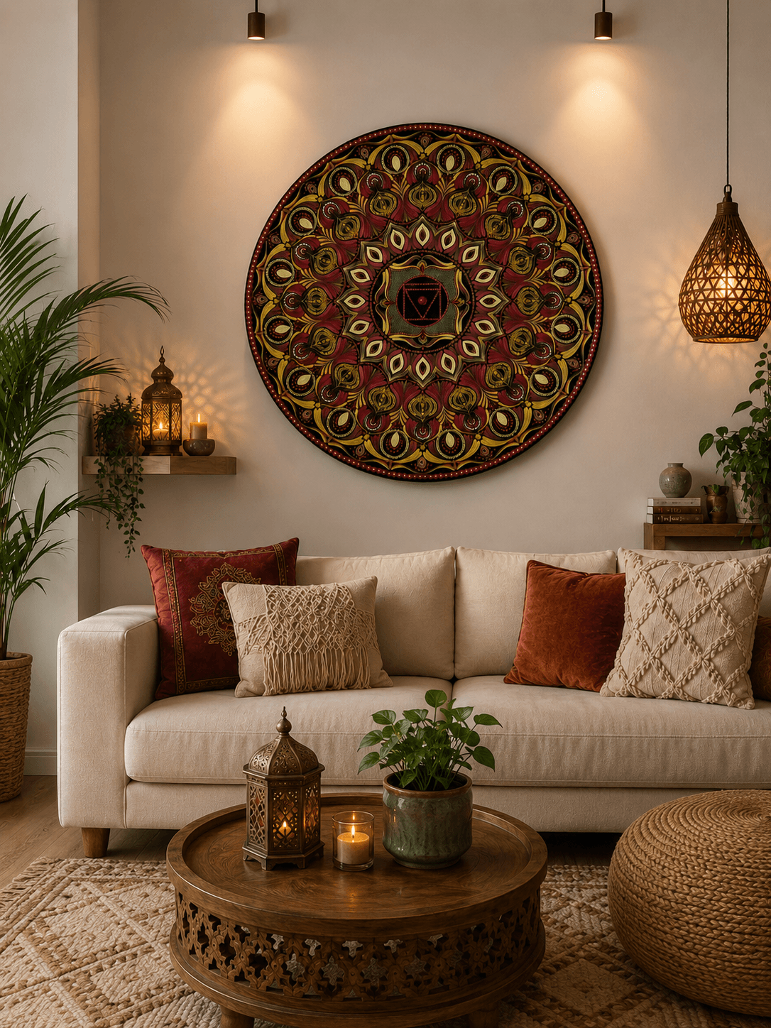 ENERGETYCZNA MANDALA SYMBOLIZUJĄCA CZAKRE PODSTAWY