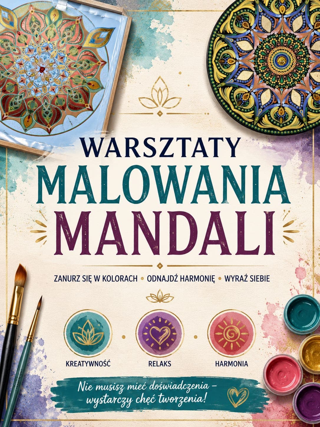 WARSZTATY MALOWANIA MANDALI