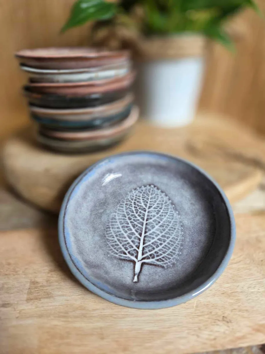 MISECZKA CERAMICZNA LIŚĆ
