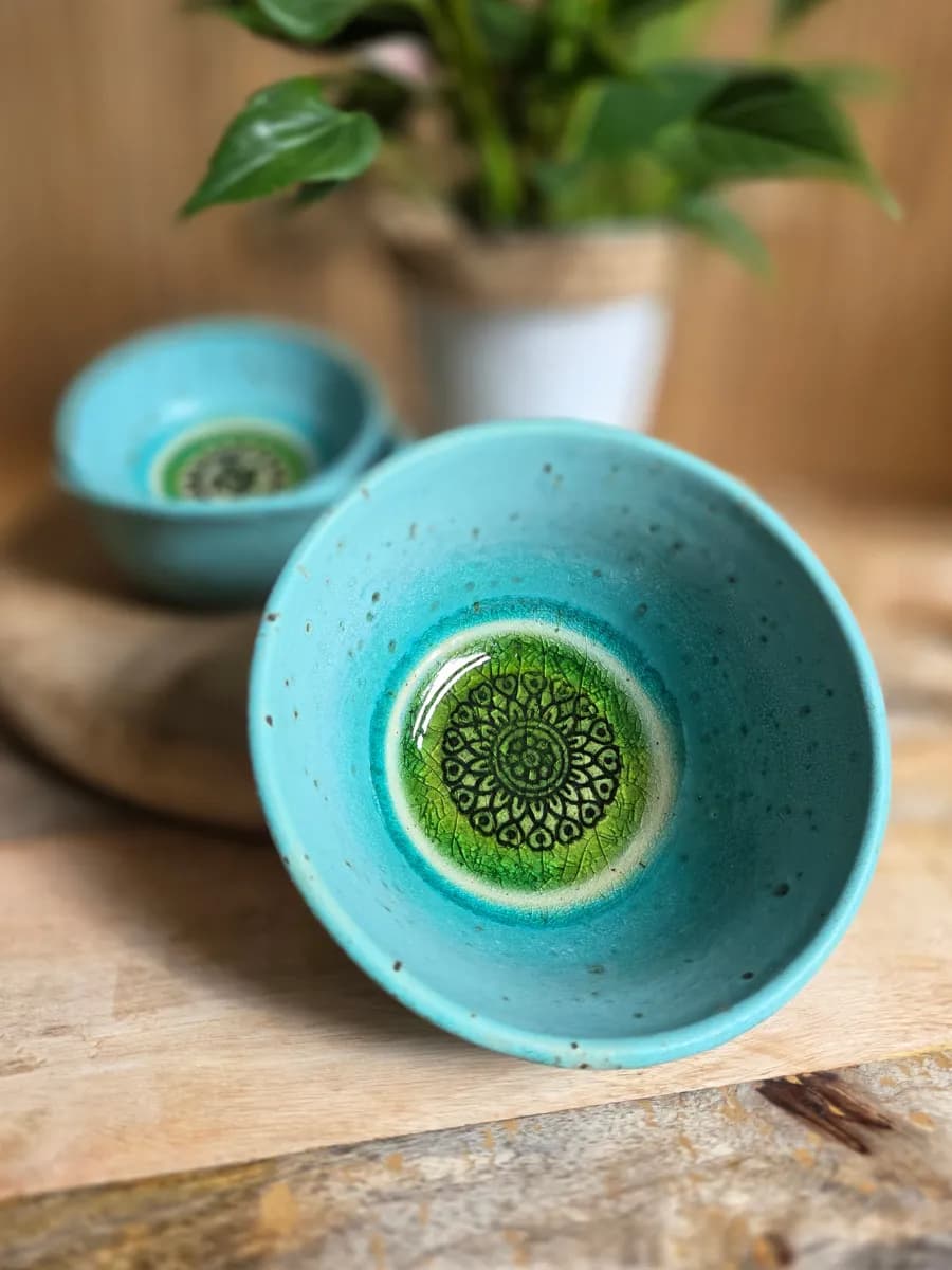 MISKA CERAMICZNA TURKUS MANDALA