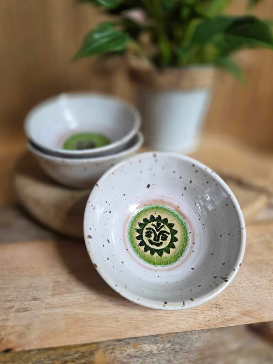 MISKA CERAMICZNA BIAŁA SŁOŃCE
